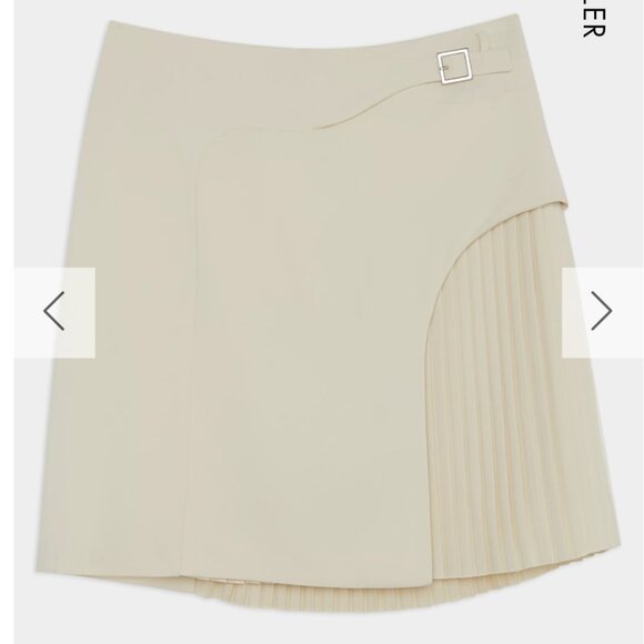 Karen Millen Dresses & Skirts - Karen Millen Tailored Buckle Detail Pleated Mini Skirt, NWT